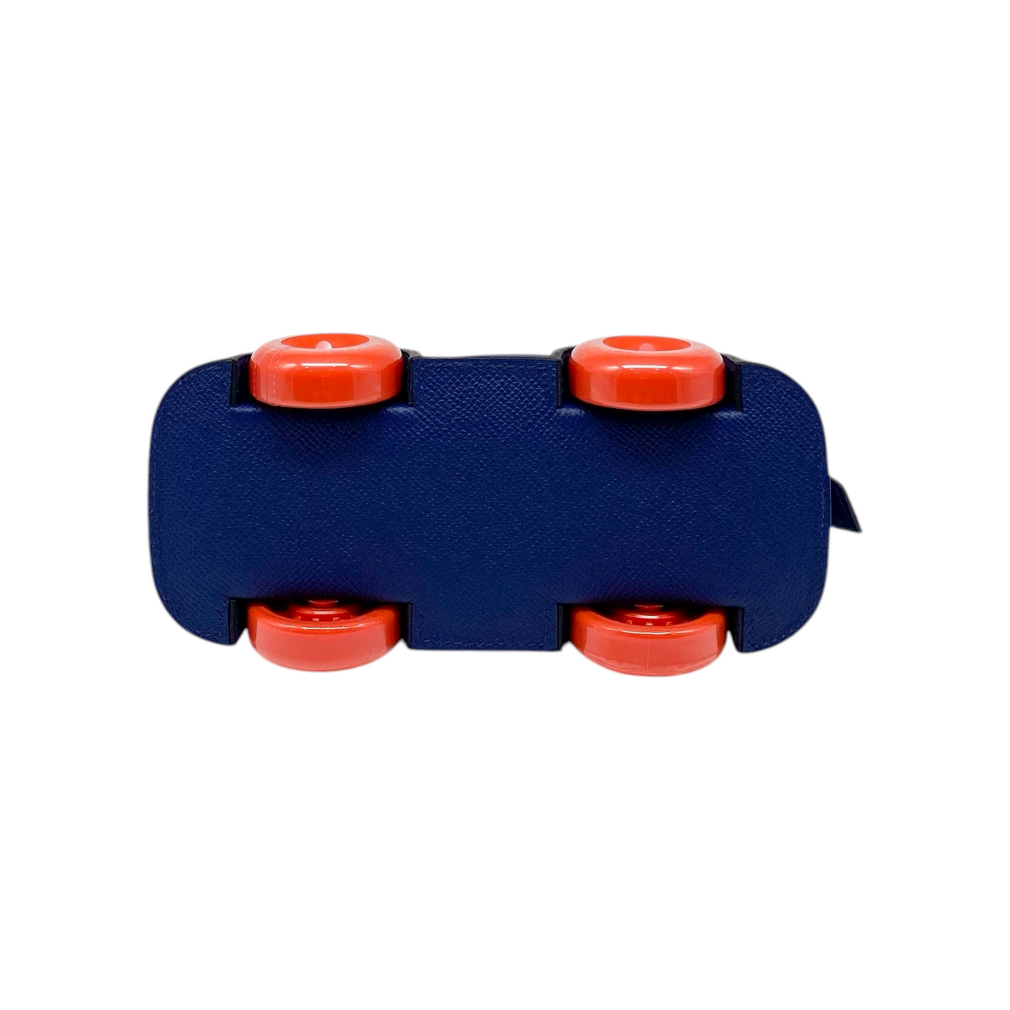 Hermes Limited Edition Bleu Saphir Bolide on Wheels Epsom Palladium Hardware