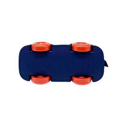 Hermes Limited Edition Bleu Saphir Bolide on Wheels Epsom Palladium Hardware