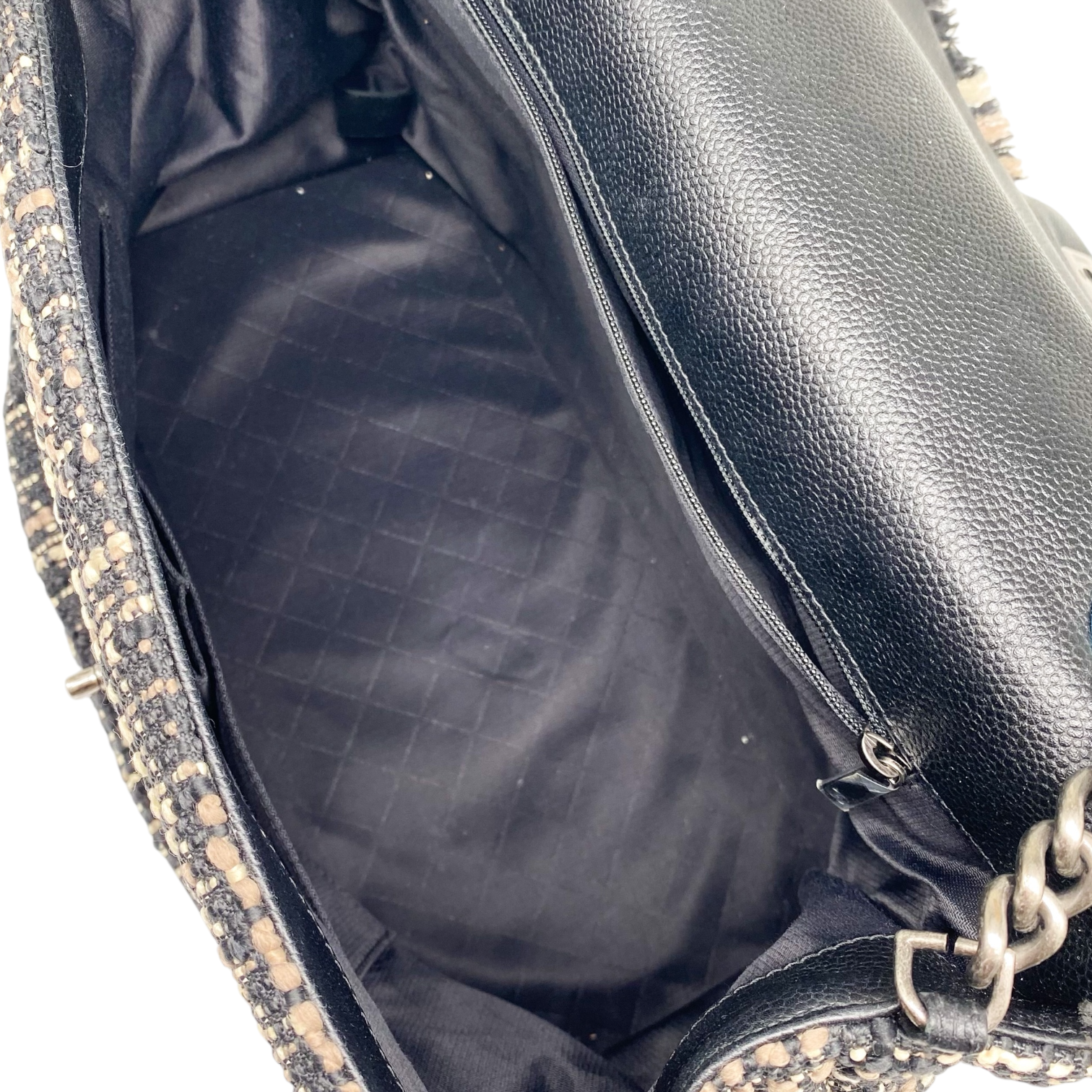 Chanel Crest Trip Flap Embellished Patches Satchel