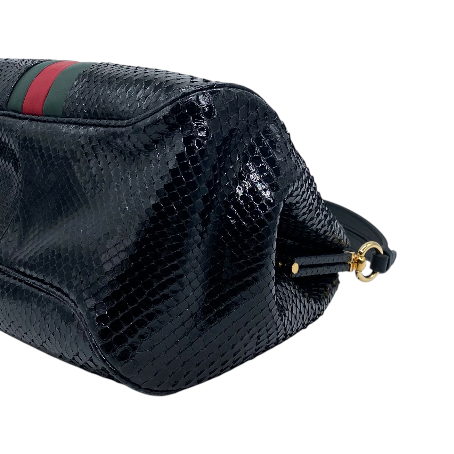Gucci Black Ophidia Python Stripe