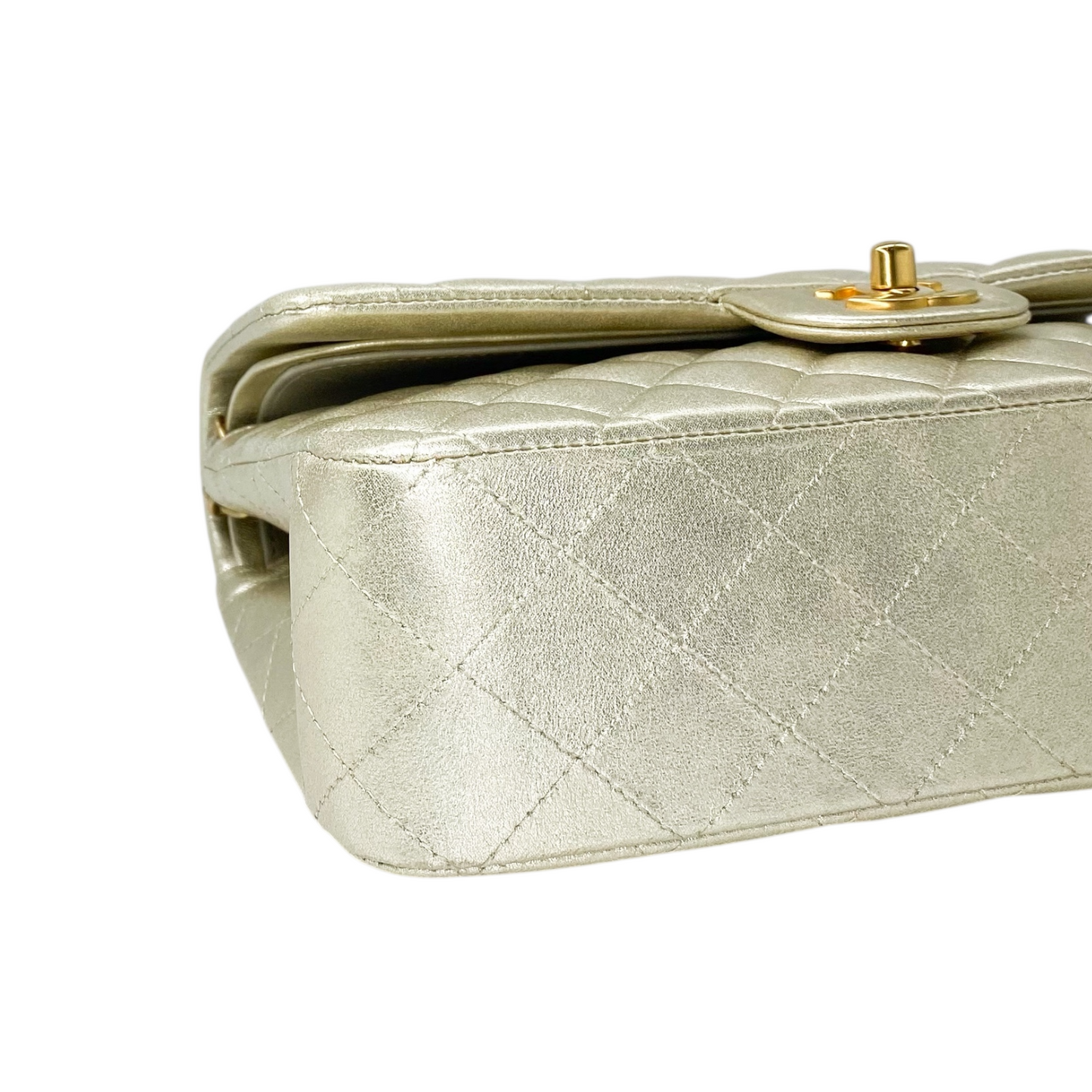 Chanel Champagne Medium Classic Flap Bag