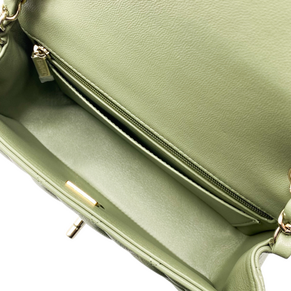 Chanel Green Small Rectangle Flap Bag