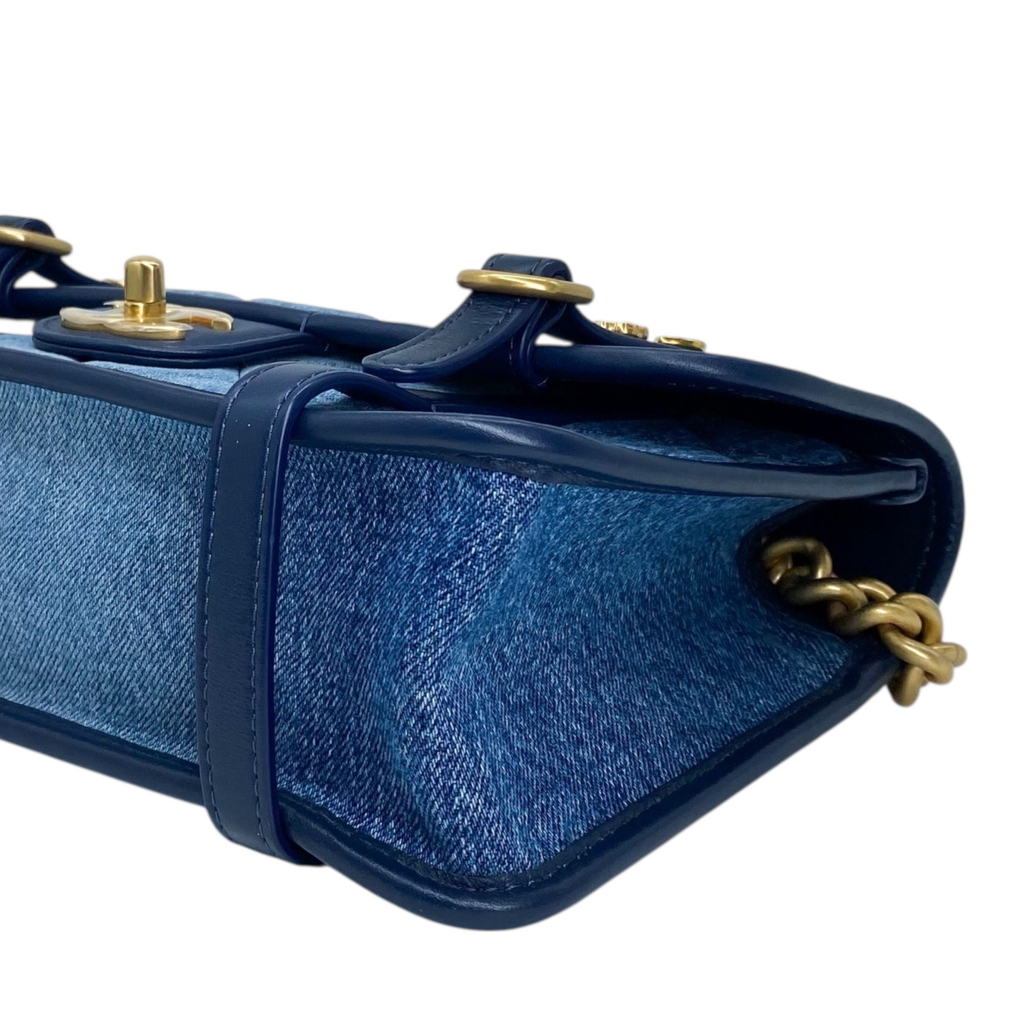 Chanel Small Quilted Denim Ombre Flap Bag