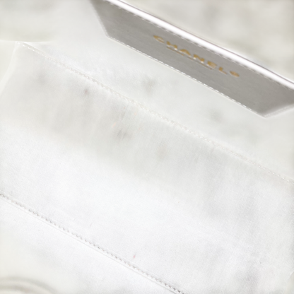 Chanel 25 Caviar Small Light Grey