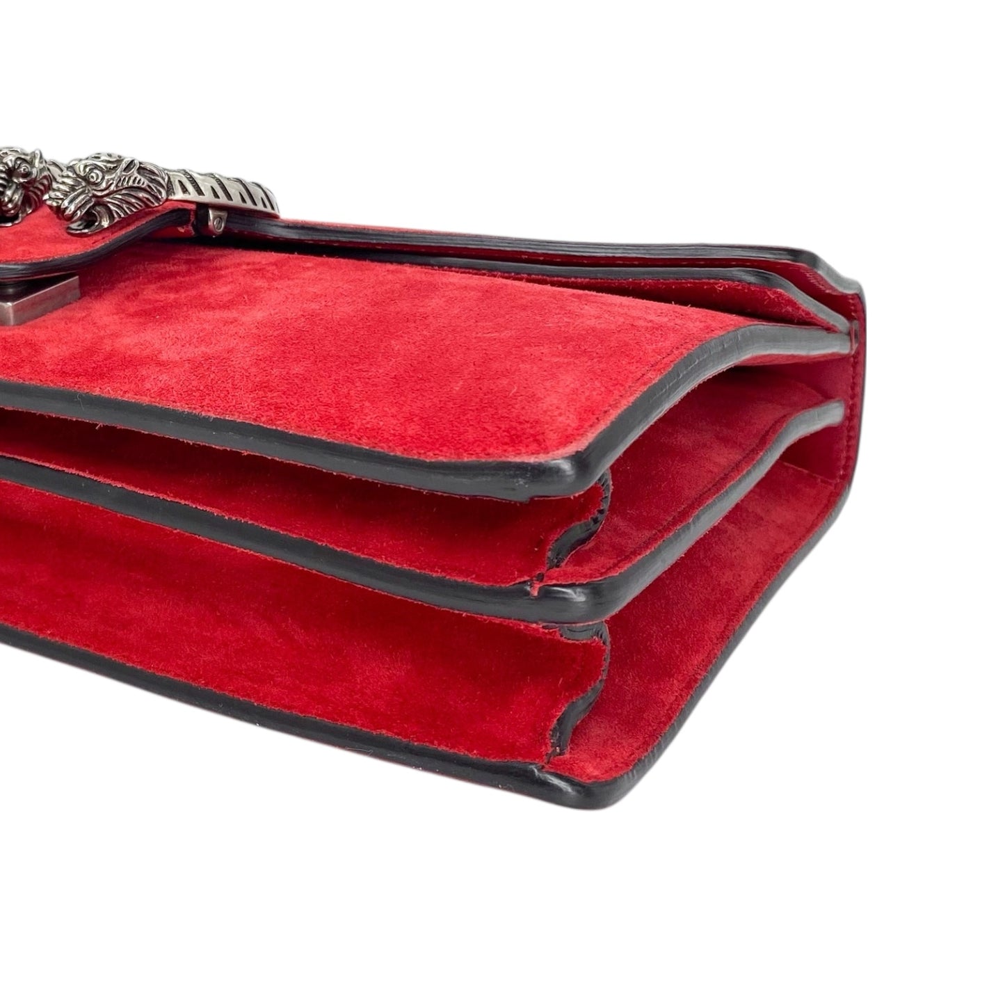 Gucci Red Suede Dionysus Shoulder Bag