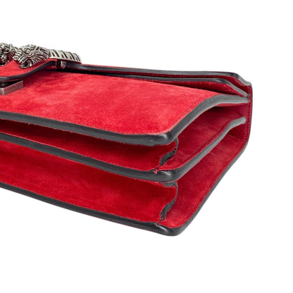 Gucci Red Suede Dionysus Shoulder Bag