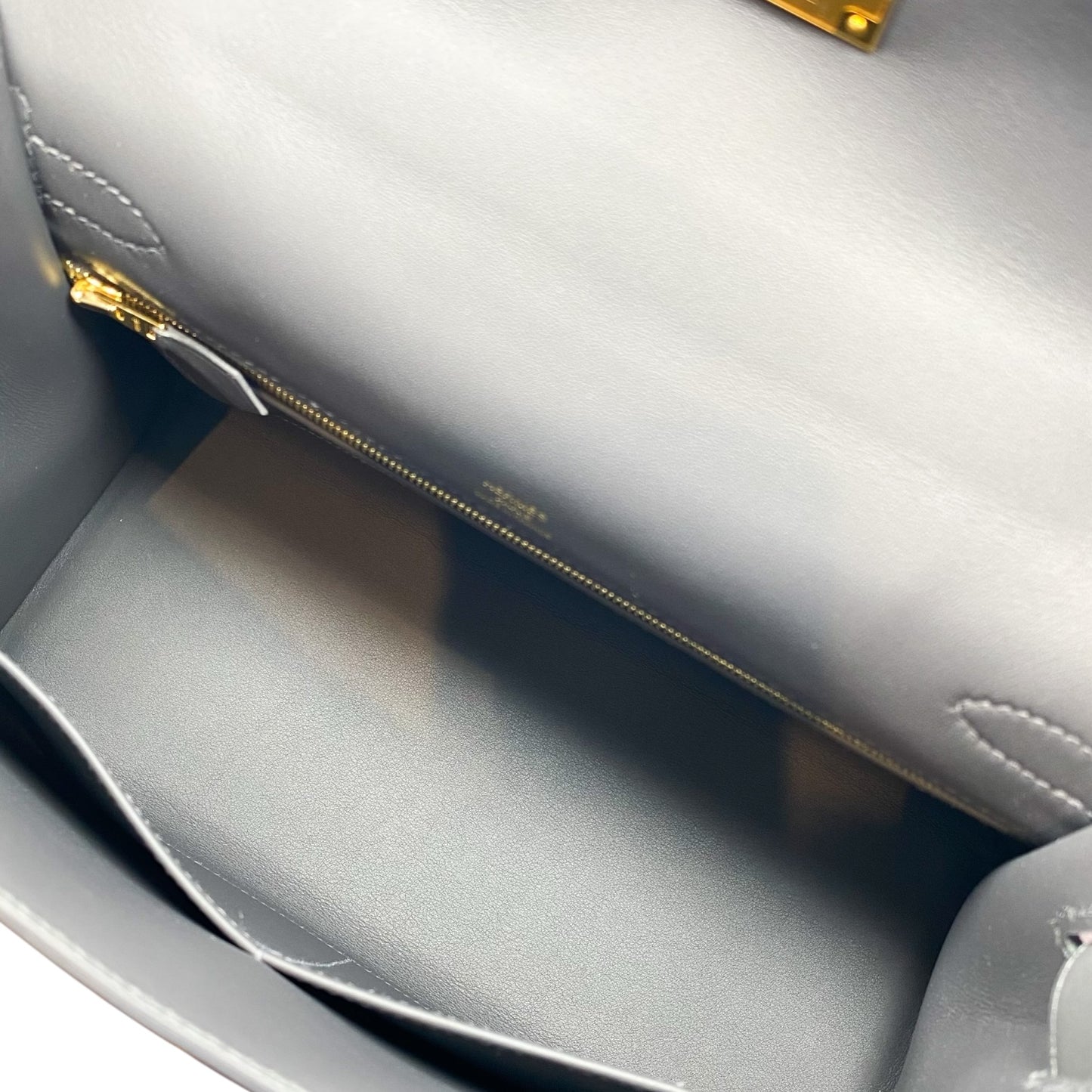 Hermes Kelly 28 Ardoise Ecru Toile Swift Gold Hardware