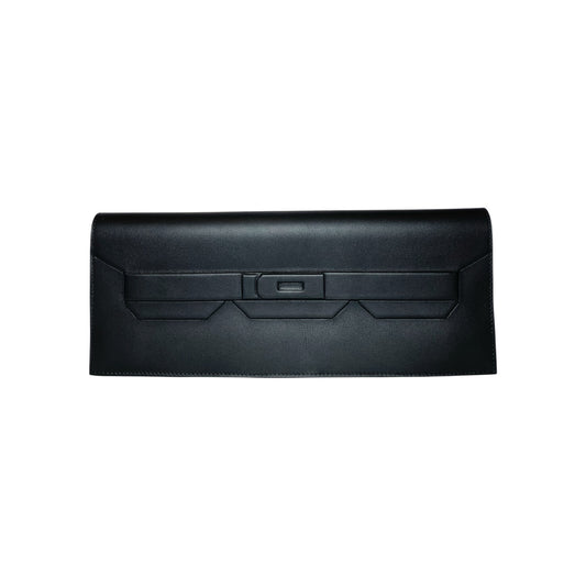 Hermes Black Shadow Swift Clutch
