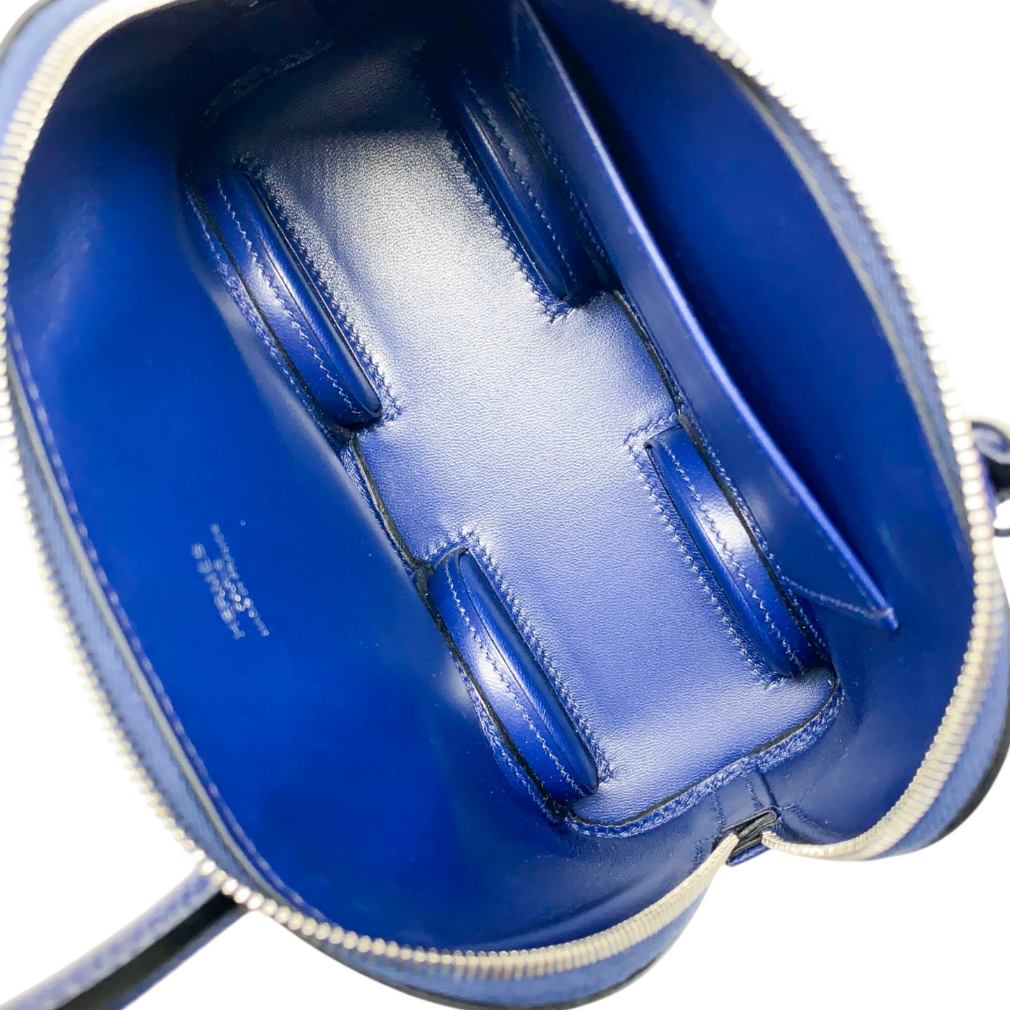 Hermes Limited Edition Bleu Saphir Bolide on Wheels Epsom Palladium Hardware