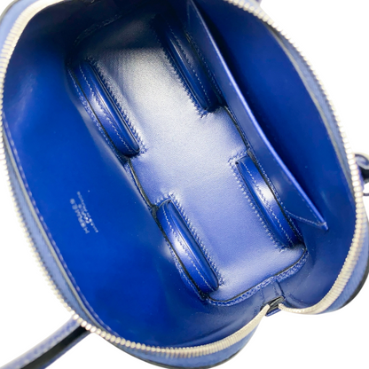 Hermes Limited Edition Bleu Saphir Bolide on Wheels Epsom Palladium Hardware