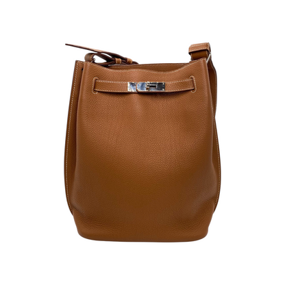 Hermes So Kelly 22 Gold Togo Palladium Hardware