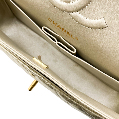 Chanel Champagne Medium Classic Flap Bag