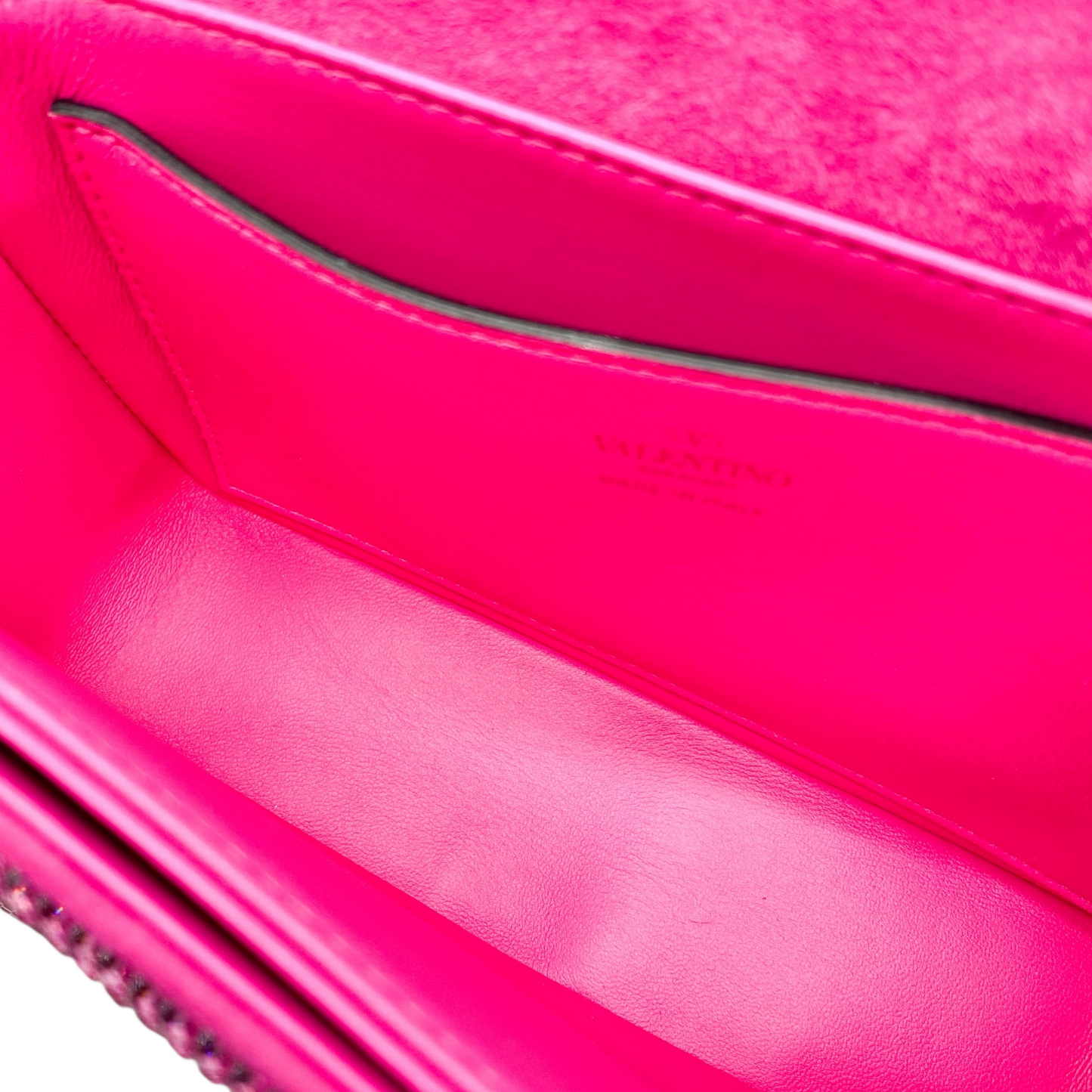 Valentino Pink Crystal Roman Stud Bag