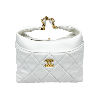 Chanel White Hobo Bag