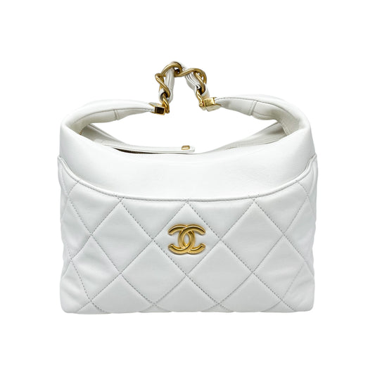 Chanel White Hobo Bag