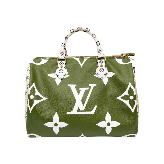 Louis Vuitton Green Giant Speedy 30 Bandouliere
