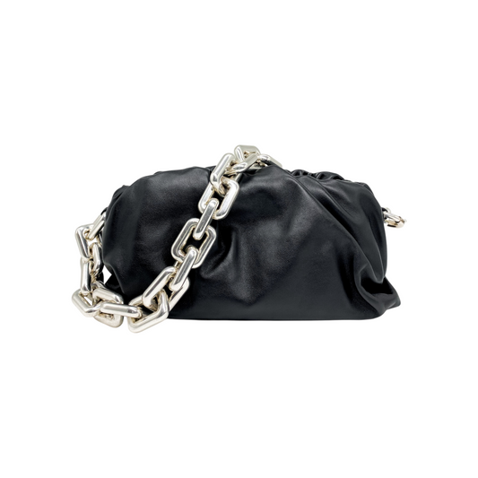 Bottega Veneta Black The Chain Pouch