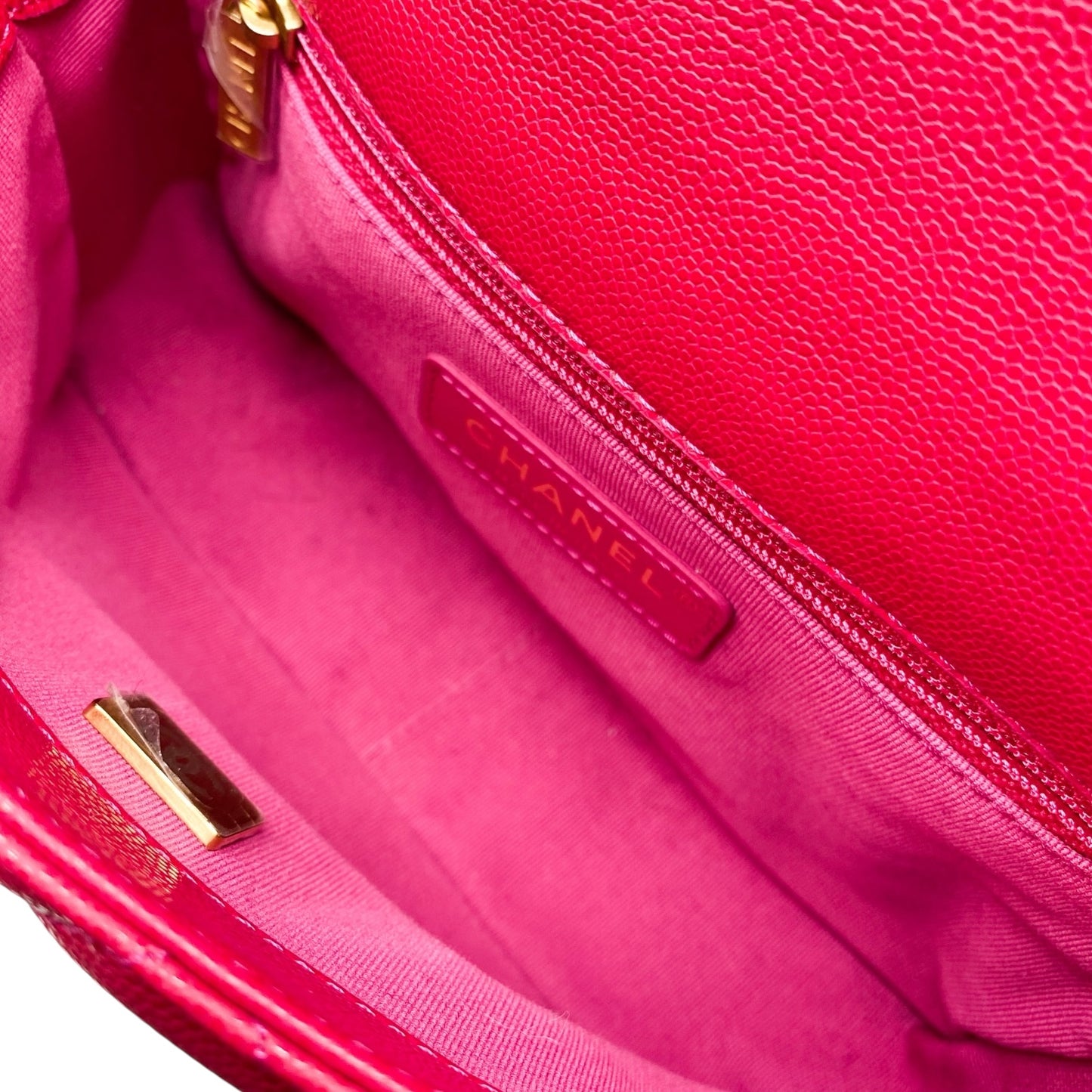Chanel Raspberry Twist Your Buttons Flap Bag