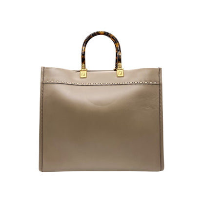Fendi Taupe Sunshine Tote Bag