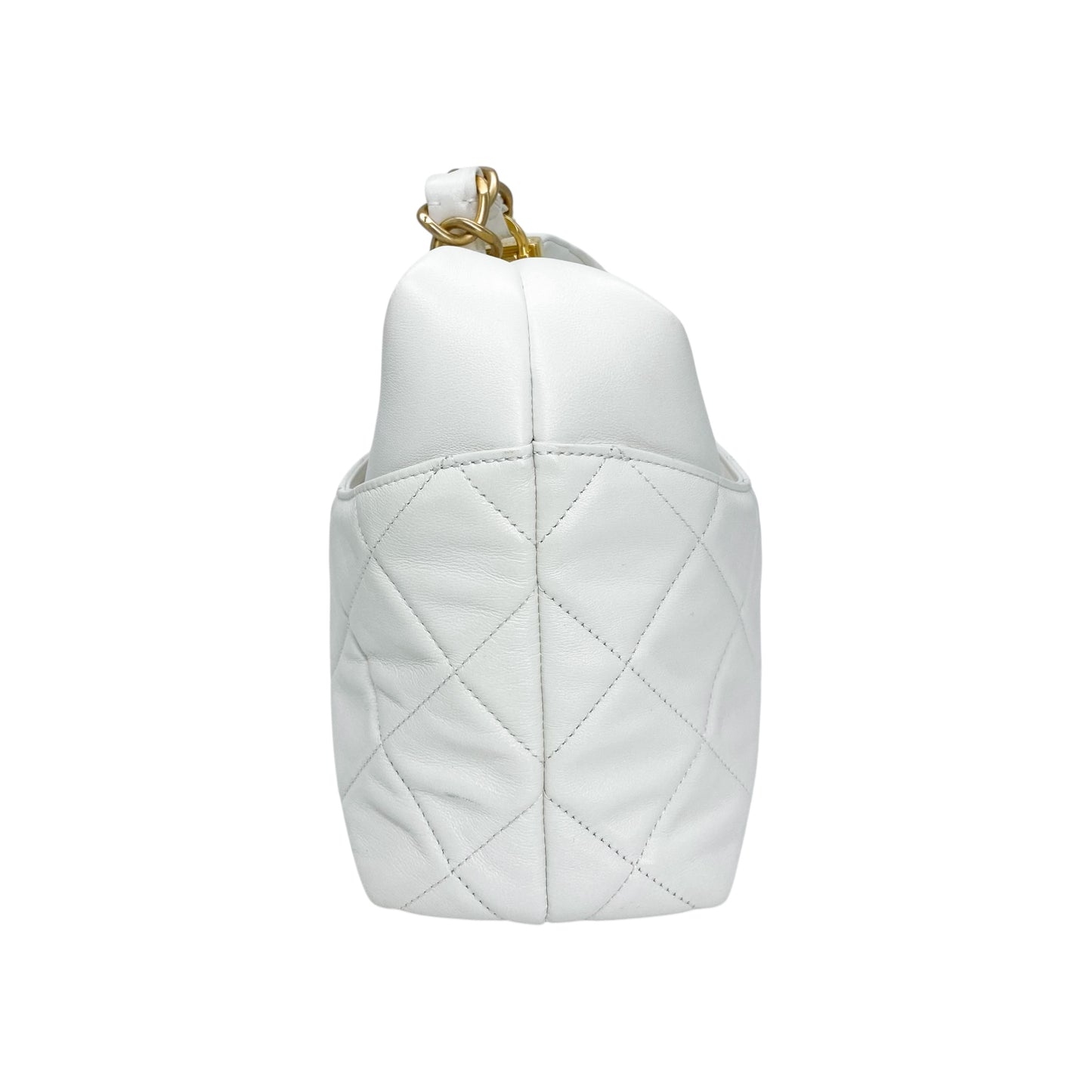 Chanel White Hobo Bag