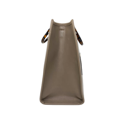 Fendi Taupe Sunshine Tote Bag