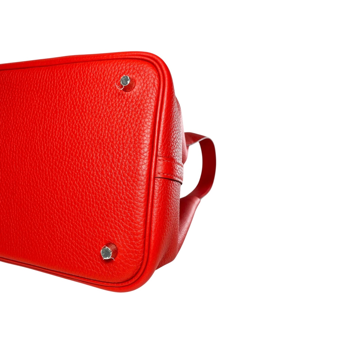 Hermes Picotin 22 Rouge Radieux Clemence Palladium Hardware