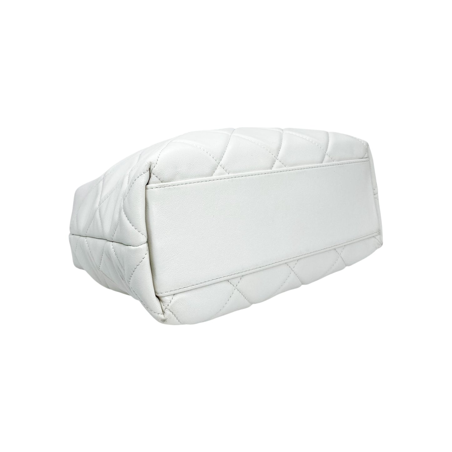 Chanel White Hobo Bag