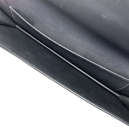 Hermes Black Shadow Swift Clutch