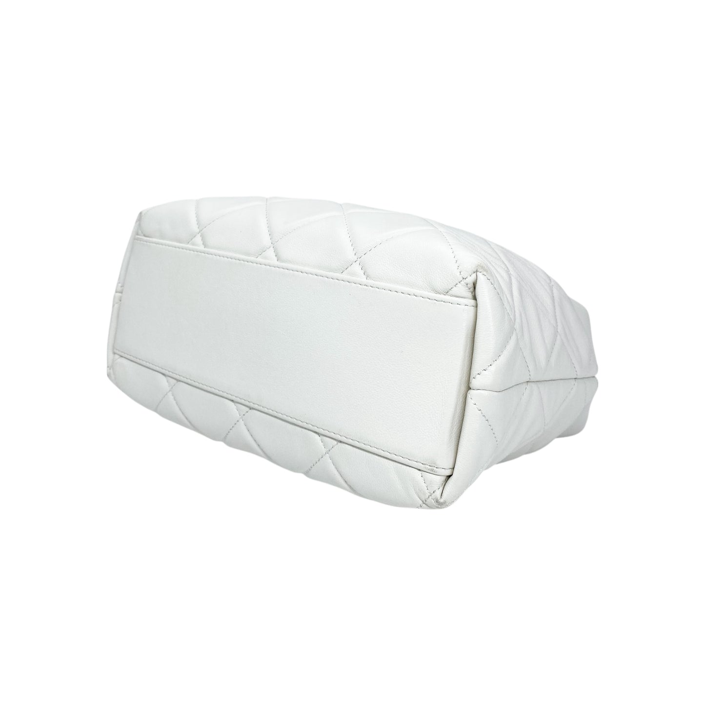 Chanel White Hobo Bag