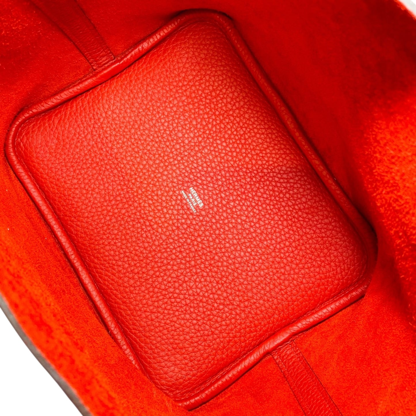 Hermes Picotin 22 Rouge Radieux Clemence Palladium Hardware