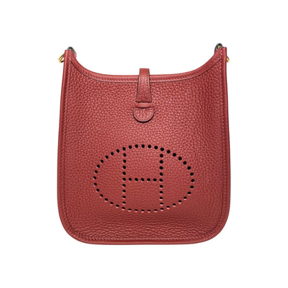 Hermes Evelyne TPM Rouge H Gold Hardware