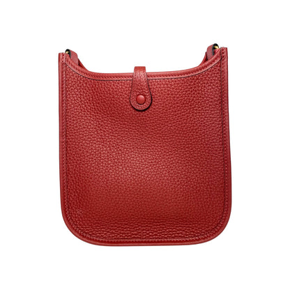 Hermes Evelyne TPM Rouge H Gold Hardware