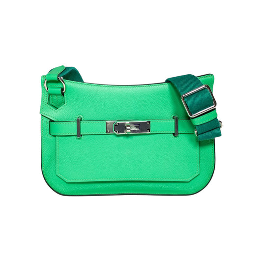 Hermes Vert Comic Evercolor Mini Jypsiere Palladium Hardware