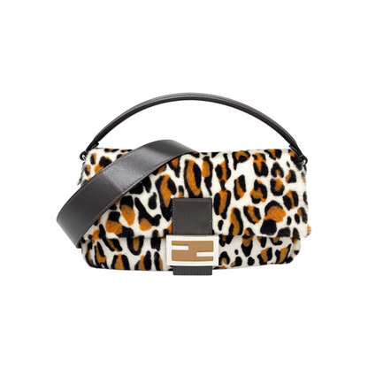 Fendi Leopard Print Baguette
