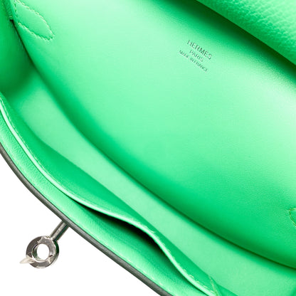 Hermes Vert Comic Evercolor Mini Jypsiere Palladium Hardware