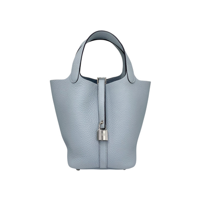 Hermes Picotin 18 Gris Pantin Clemence Palladium Hardware