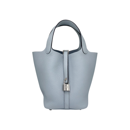 Hermes Picotin 18 Gris Pantin Clemence Palladium Hardware