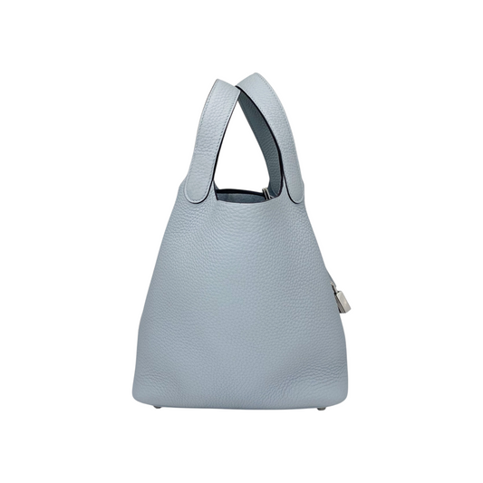 Hermes Picotin 18 Gris Pantin Clemence Palladium Hardware