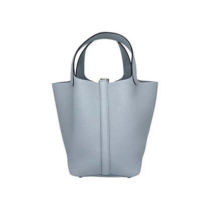 Hermes Picotin 18 Gris Pantin Clemence Palladium Hardware