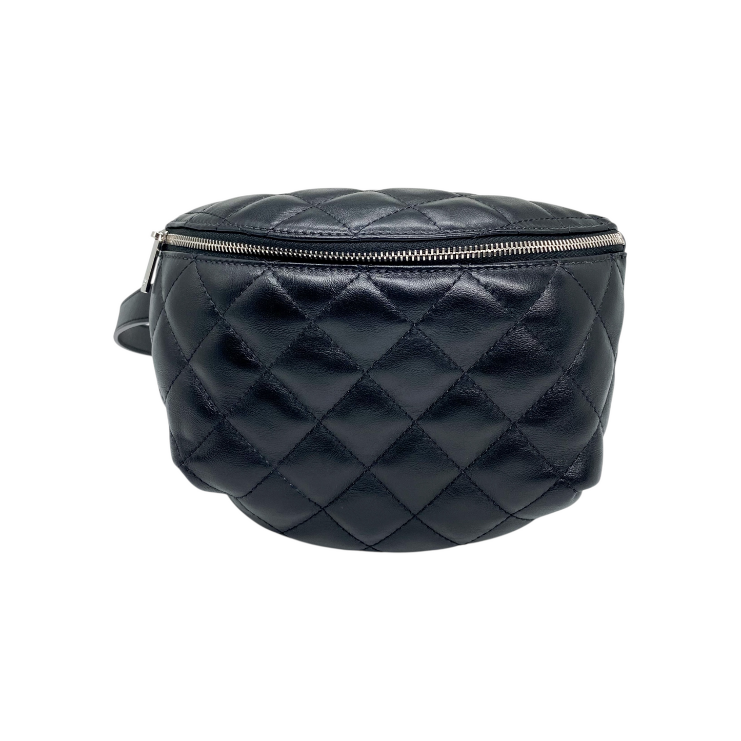 Chanel Uniform Black Quilted Waist Bag