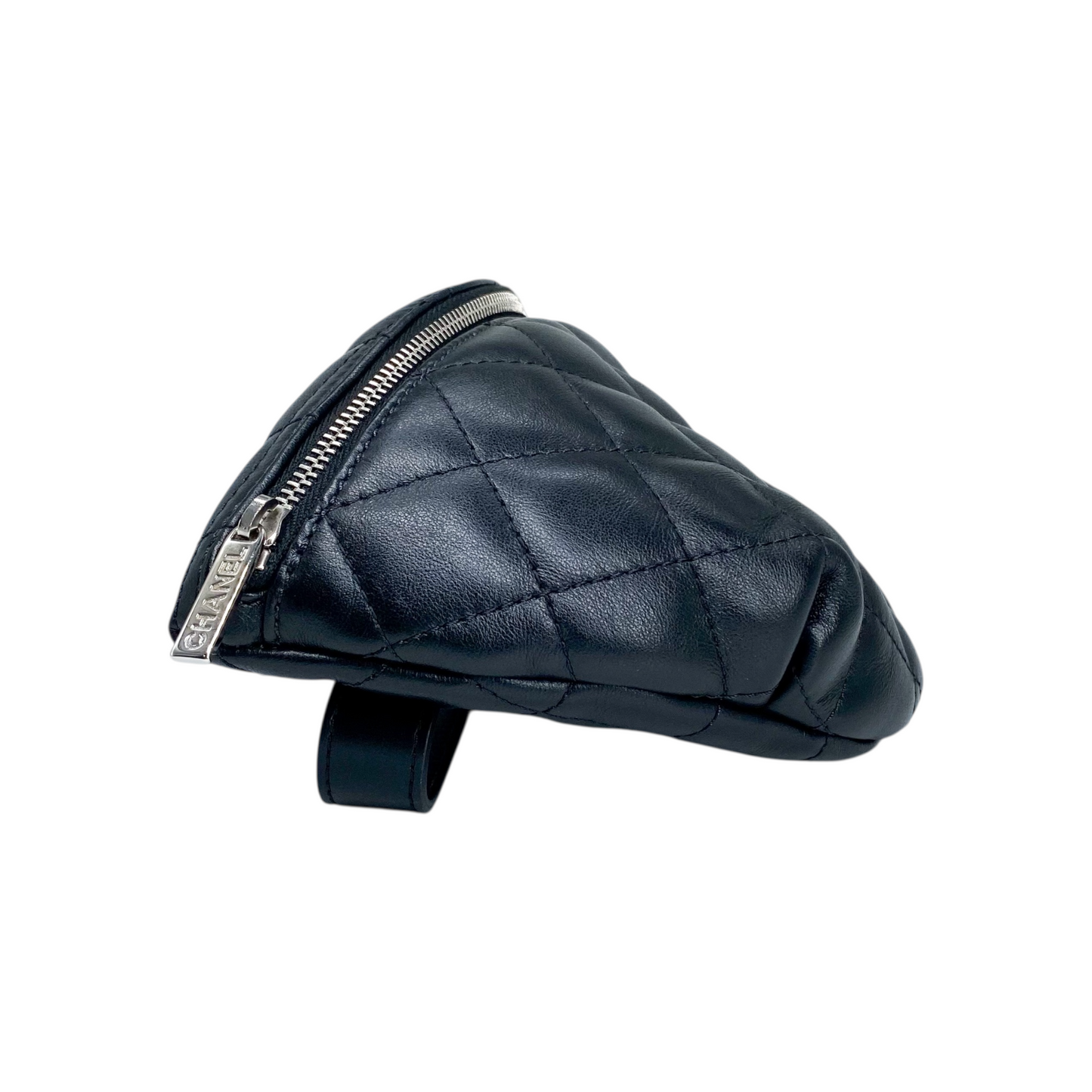 Chanel Uniform Black Quilted Waist Bag