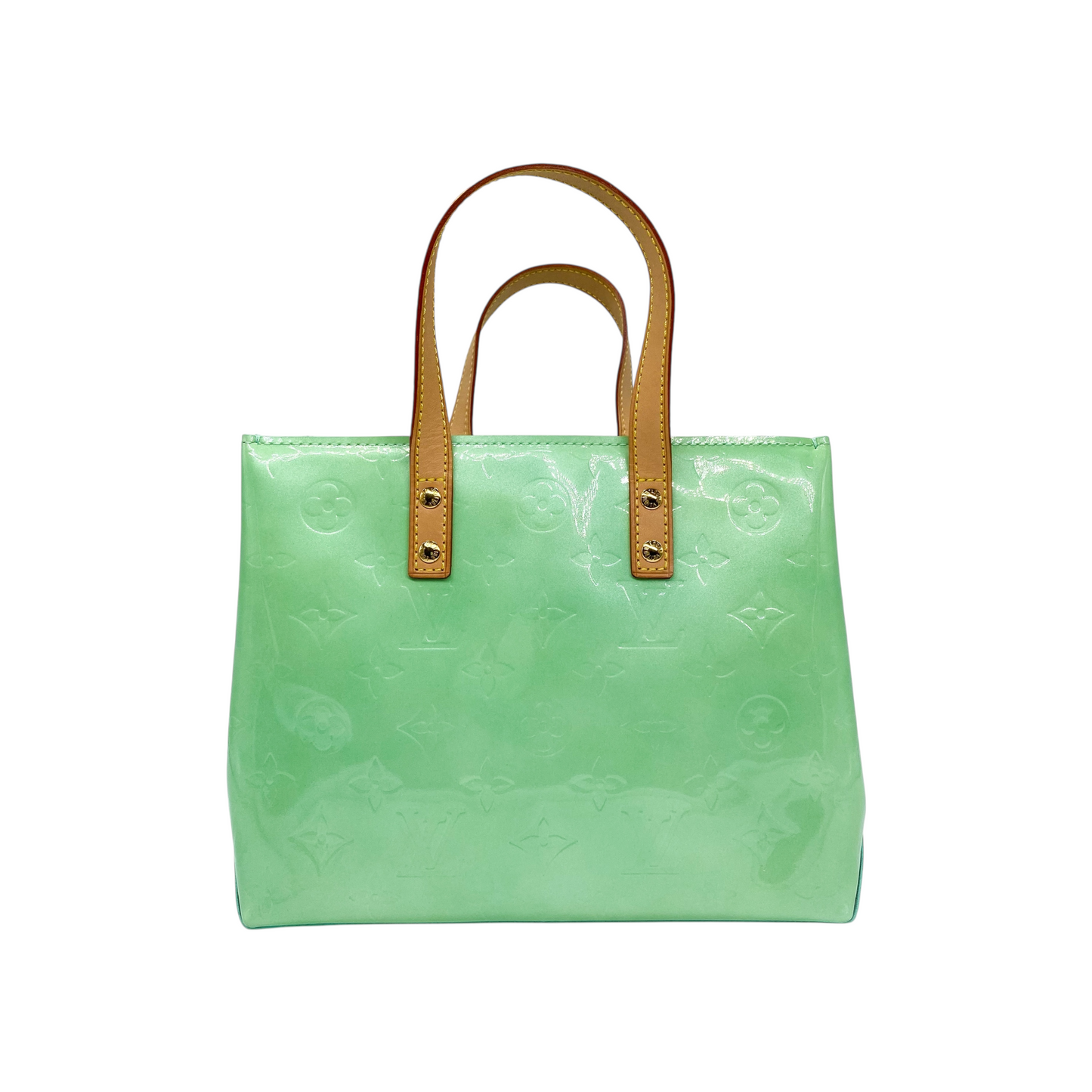 Louis Vuitton Green Vernis Reade Monogram Tote PM