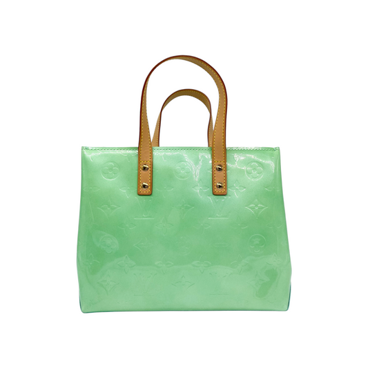 Louis Vuitton Green Vernis Reade Monogram Tote PM