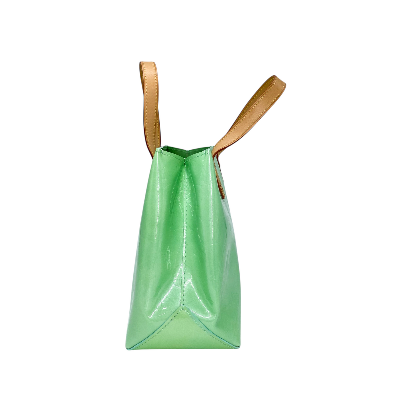 Louis Vuitton Green Vernis Reade Monogram Tote PM