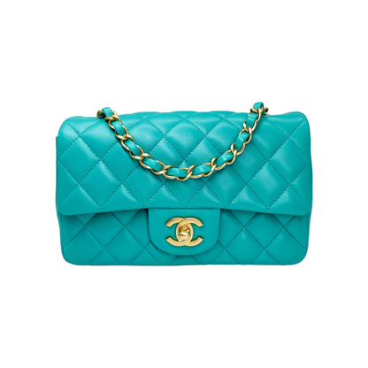 Chanel Turquoise Mini Rectangle