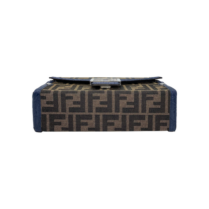 Fendi Blueberry Zucca Trunk Baguette