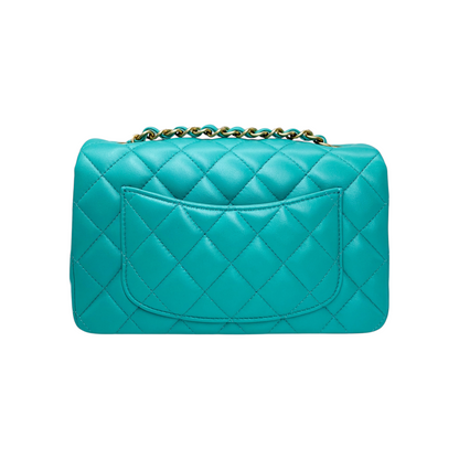 Chanel Turquoise Mini Rectangle