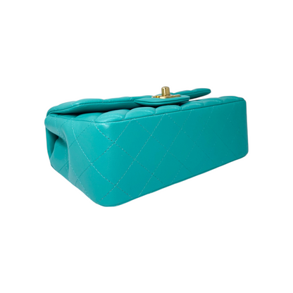 Chanel Turquoise Mini Rectangle