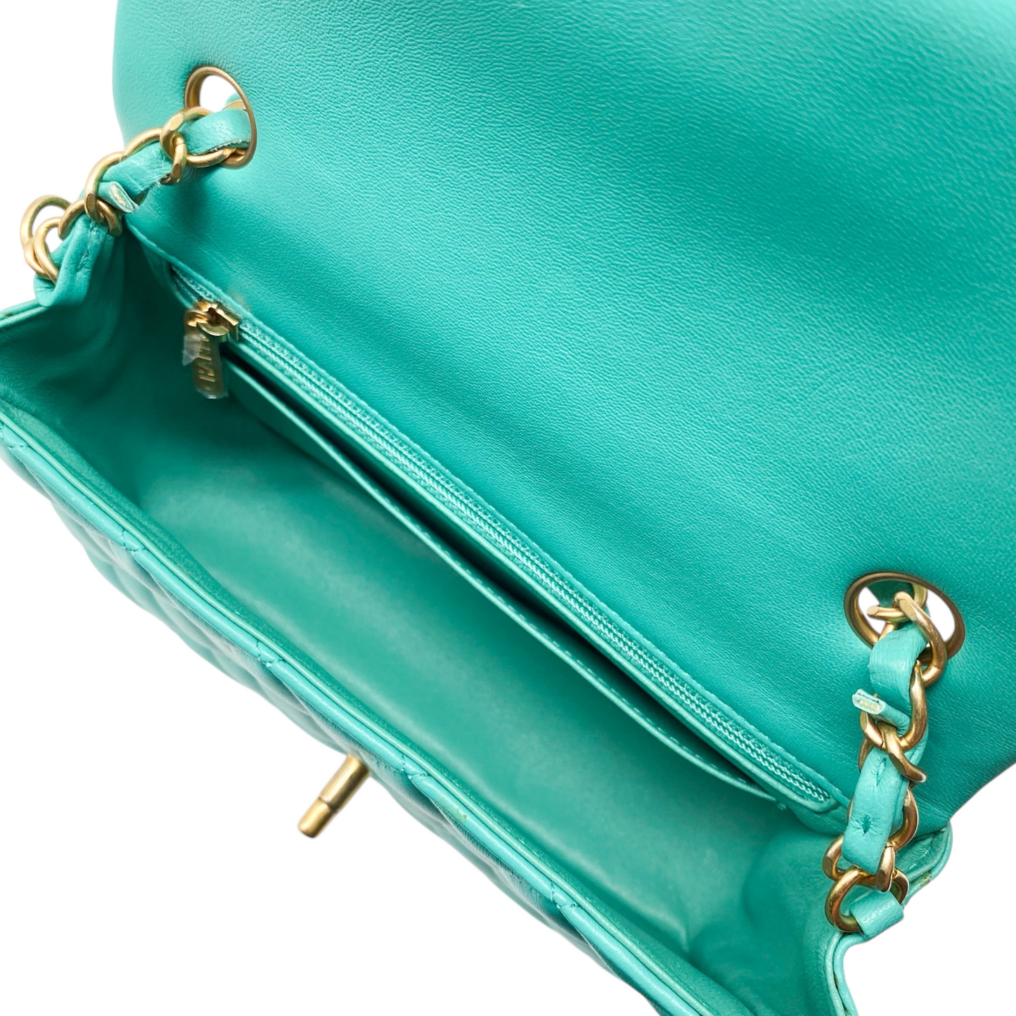 Chanel Turquoise Mini Rectangle