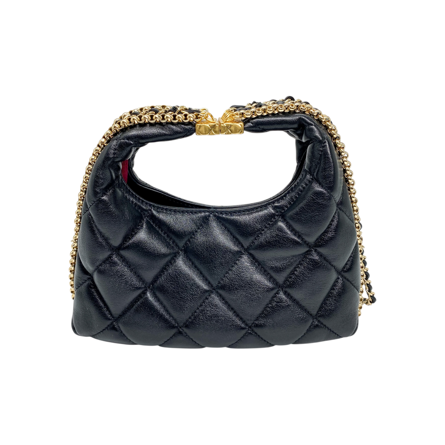 Chanel Black Hobo 2-Way Chain